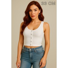 Kadın Crop Çeşitleri (Çıtçıtlı - Düz), ( Farklı Renkler ve 30 - 33 - 40 - 50 cm Uzunluklar Da)