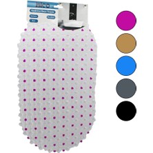 Oval - Eko Pvc +Vantuz Desen - Şeffaf Renkli 122PCS Vantuz Kaydırmaz Banyo - Küvet Paspas 33X61CM (5148)