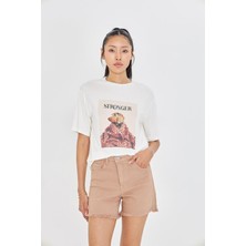 Stronger  Baskılı T-Shirt
