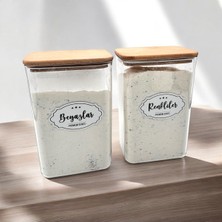 TeknoTrust Premium Serisi Renkli ve Beyaz Kavanoz 2900ML, Plastik, TR Menşei