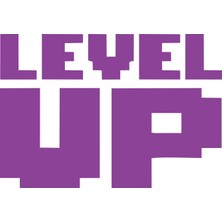 Level Up Sticker 17X17 cm Mor