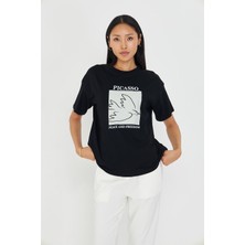 Picasso Baskılı Süprem T-Shirt