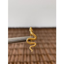 316 L Cerrahi Çelik Şık 10 mm Yılan Model Göbek Piercingi Yılan Piercing