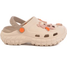 Aspor Ekru Eva Kız Çocuk Sabo Terlik