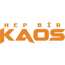 Hep Bir Kaos Sticker 17X17 cm Turuncu