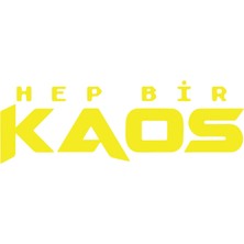 Hep Bir Kaos Sticker 17X17 cm Sarı