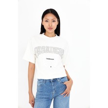Pasadena Taşlı Nakışlı Bambu T-Shirt