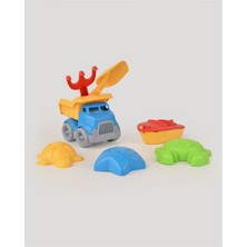 UltraNova Renkli oyuncak kamyon ve plaj seti, 7 parça eğlenceli ve öğretici çocuk oyunu