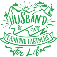 Husband Sticker 17X17 cm Yeşil