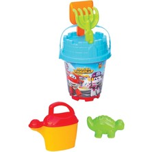 UltraNova 6 Parça Orta Boy Harika Kanatlar Plaj Deniz Kum Kovası Lüx Kova Seti