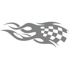 Alev Racing Sticker 17X17 cm Gri