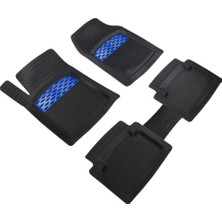 Ford Focus 3 Uyumlu 3D Havuzlu Oto Paspas Sportive Kesilebilir Model Mavi Ags