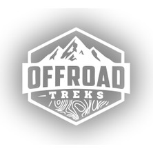 Offroad ve Dağ Sticker 17X17 cm Beyaz