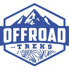 Offroad ve Dağ Sticker 17X17 cm Mavi