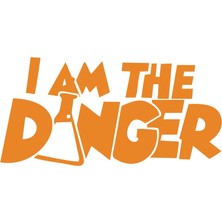 I Am Danger Sticker 17X17 cm Turuncu