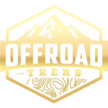 Offroad ve Dağ Sticker 17X17 cm Gold
