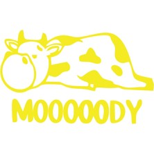 Moody Sticker 17X17 cm Sarı