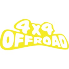4x4 Off Road Sticker 17X17 cm Sarı