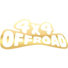 4x4 Off Road Sticker 17X17 cm Gold