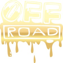 Offroad Sticker 17X17 cm Gold