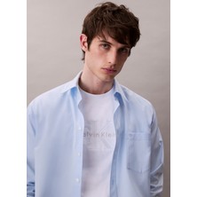 Calvin Klein Jeans Beyaz Erkek T-Shirt LV04RB295GYAA Ss Hı Low Emb 16S Jer