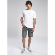 Lee Cooper Paola Erkek O Yaka T-Shirt Beyaz