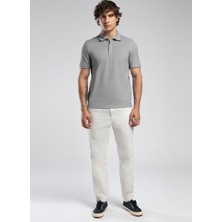 Lee Cooper Zarse Normal Bel Konik Kesim Daralan Paça %100 Pamuk Bej Erkek Pantolon