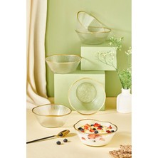 TeknoTrust Şeffaf 6 Parça Cam Kase Seti, Salata, Çorba ve Çerezlik, 500-1000 ml