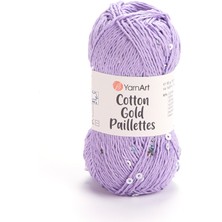 Yarnart Cotton Gold Paillettes Yumuşak ve Pullu Örgü İpi 50 gr
