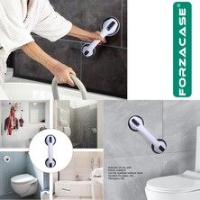 Forzacase 2 Adet Pratik Vantuzlu Tutucu Duvar Banyo Tutacağı Kaymaz Destek Sapı - FC1012