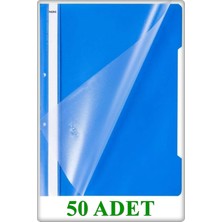 A4 Plastik Telli Dosya Mavi 50 Adet