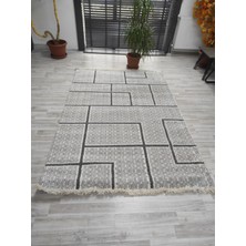 Modern Desenli Ekru Halı 160*230