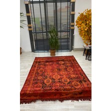 Modern Etnik Desenli Bordo Halı 160*230
