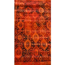 Modern Etnik Desenli Bordo Halı 160*230