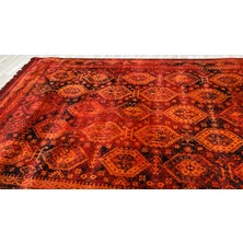 Modern Etnik Desenli Bordo Halı 160*230