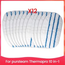 Pshcooe Pursteam Thermapro 10'u 1 Arada Buharlı Paspas Yıkanabilir Tekrar Kullanılabilir Buharlı Paspas Pedleri Için 12 Adet Buharlı Paspas Yedek Pedi (Yurt Dışından)