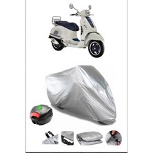 Breen Vespa Gts 125 Abs Gri Motosiklet Brandası Arka Çanta Uyumlu