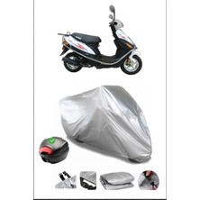 Breen Kuba Fighter 80 Gri Motosiklet Brandası Arka Çanta Uyumlu