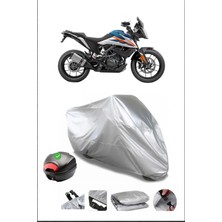 Breen Ktm 250 Adventure (125) Gri Motosiklet Brandası Arka Çanta Uyumlu