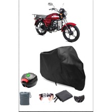 Breen Kuba X-Boss Siyah Motosiklet Brandası Arka Çanta Uyumlu