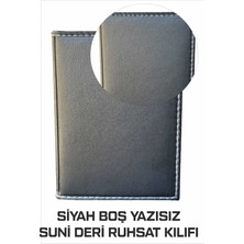 Tay Promosyon Ruhsat Kılıfı Kaliteli Suni Deri Kenarları Dikişli Yazısız 1 Adet