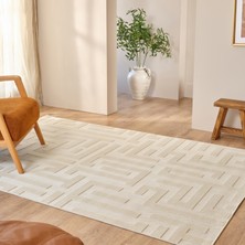 Kaşmir Halı Iskandinav Roar White 160X230 cm Salon Mutfak Halısı Yolluk Salon Mutfak Halısı Yolluk Kilim