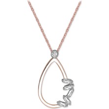 0.15 Karat Pırlanta Baget Kolye