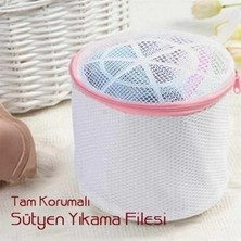 Tedaks Sütyen Yıkama Filesi Tam Korumalı Hassas Çamaşır Yıkama Aparatı