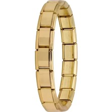 Italyan 18-21CM Beden Seçenekli Charm Çelik Bileklik SCB38