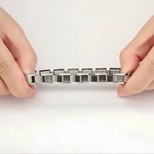 Italyan 18-21CM Beden Seçenekli Charm Çelik Bileklik SCB38