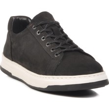 Siyah Nubuk Hakiki Deri Erkek Sneaker 2516 M