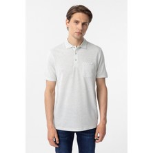 Süvari Su Yeşili Regular Armürlü Polo Yaka Tişört