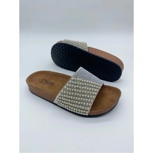 Pienn Yazlık Kadın Ortopedik İnci Taşlı Günlük Terlik