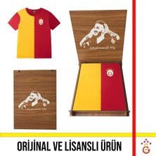 Galatasaray Lisanslı 5 Yıldızlı Sarı Kırmızı Çocuk T-Shirt Icardi Ahşap Kutulu